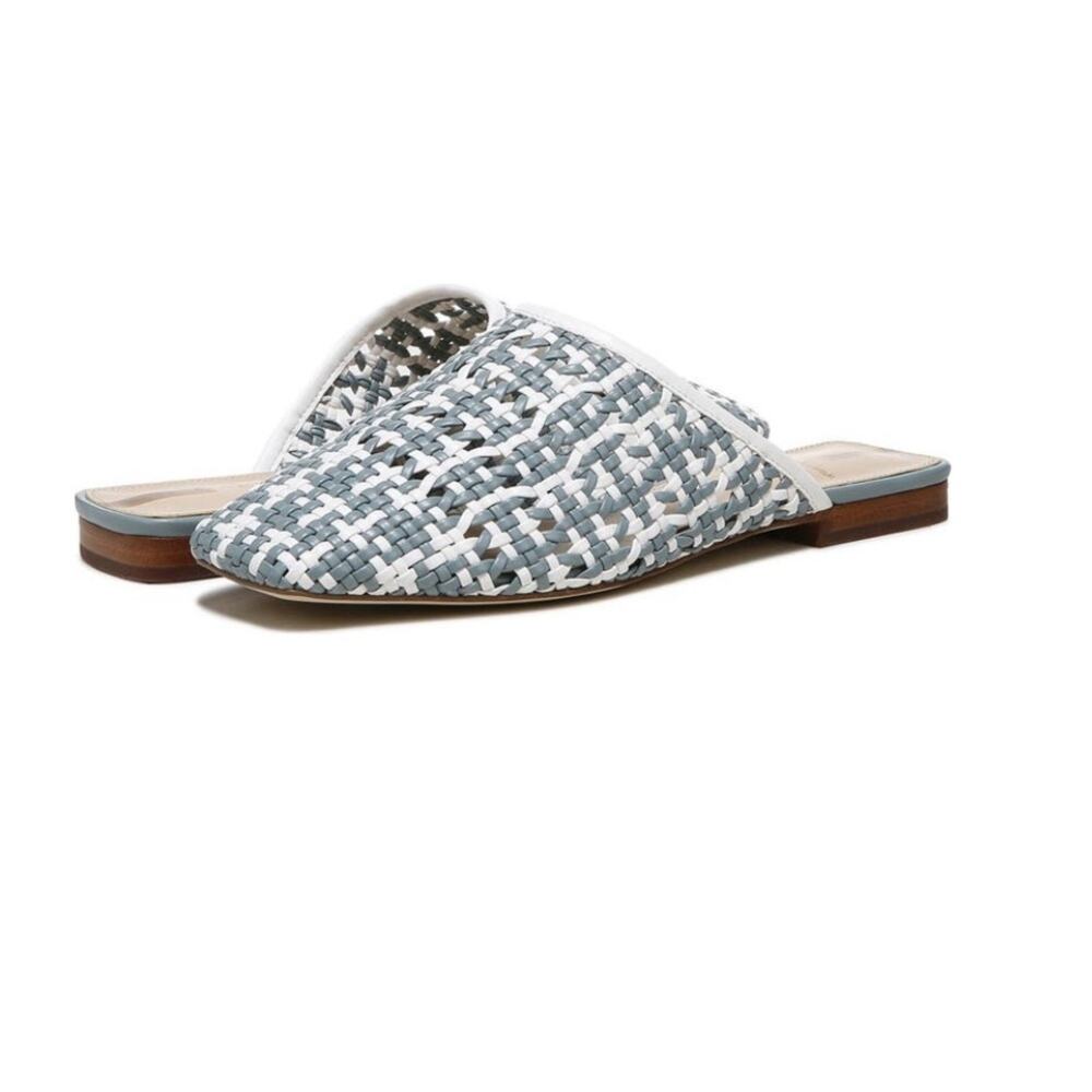 #SAM EDELMAN Leona Mule Blue NEW